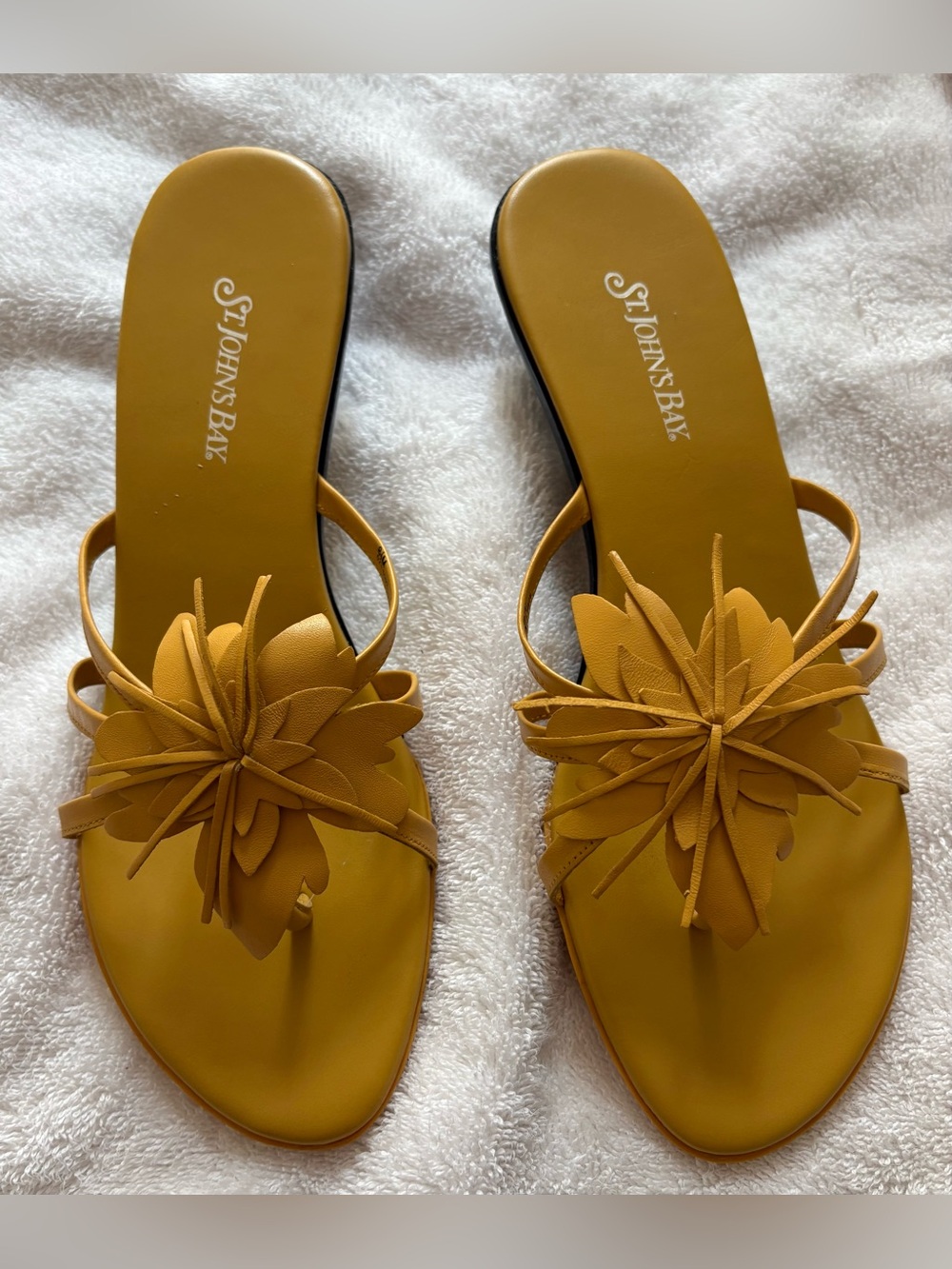 St. John's Bay Women's Yellow Floral Sandals
